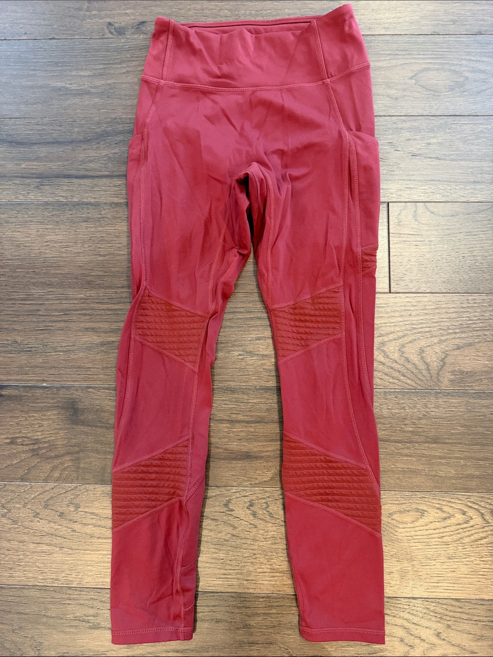 Fabletics Motion365 Women’s High-Rise Ankle Leggings Pockets Red Small - C3-210